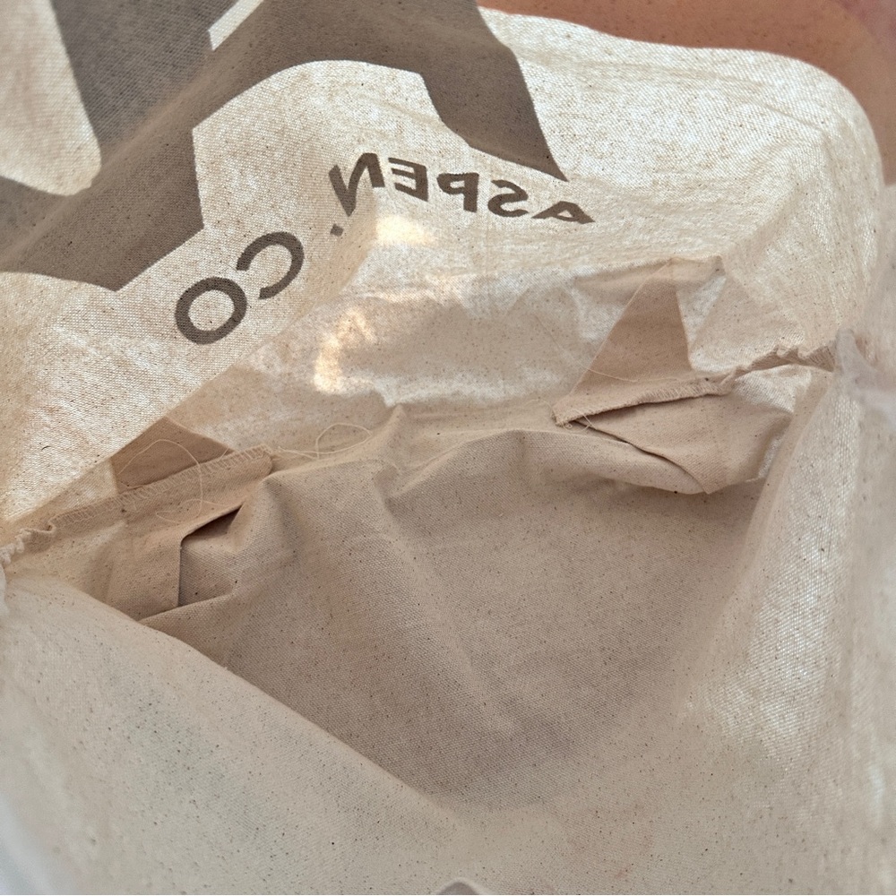 Aviator Nation Aspen Cream Tote bag with Blue and Red Accents - Picture 6 of 7